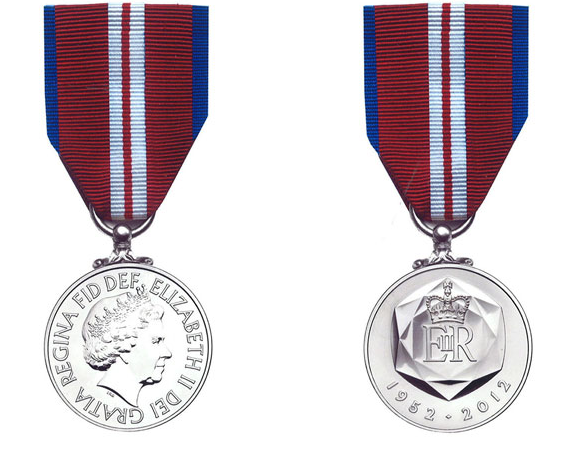 Queens Diamond Jubilee 2012 medal ribbon 5 X Meters 